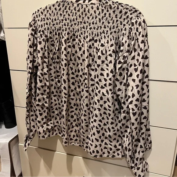 NWT Thakoon Smocked Blouse - M - Picture 4 of 5